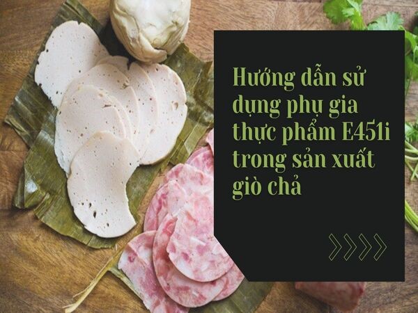 Hướng dẫn sử dụng các loại phụ gia trong sản xuất giò chả đúng cách