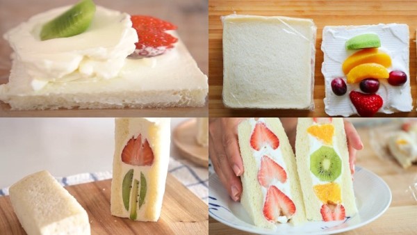 Cách làm bánh mì sandwich sốt kem trái cây