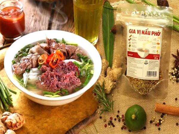 Các nguyên liệu cần chuẩn bị cho cách nấu phở bò bằng gói gia vị