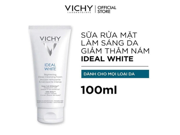 Sữa rửa mặt Vichy Ideal White Brightening Deep Cleansing Foam