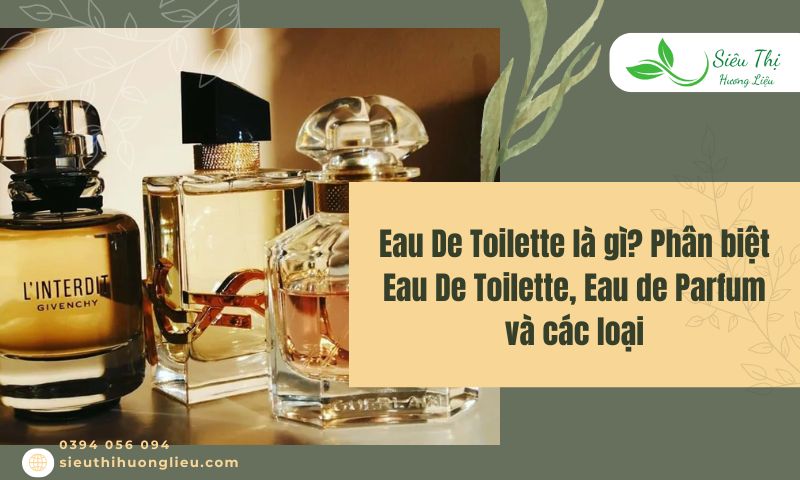 Eau De Toilette là gì? Phân biệt Eau De Toilette với các loại khác