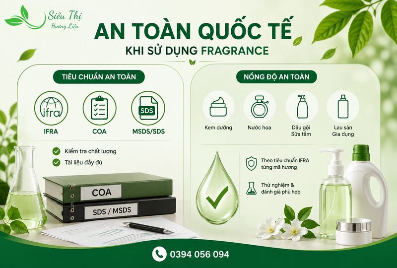 Các tiêu chuẩn an toàn quốc tế khi sử dụng fragrance Các tiêu chuẩn an toàn quốc tế khi sử dụng fragrance