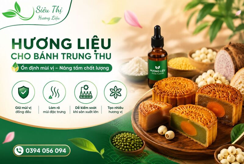 Vai trò của hương liệu trong sản xuất bánh trung thu