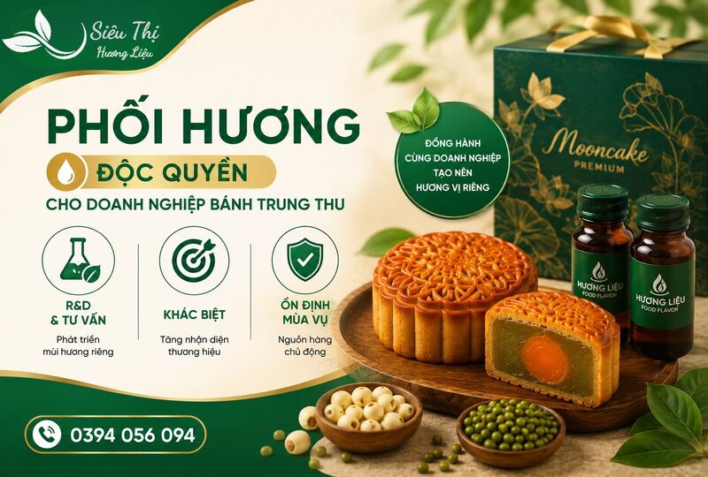 Giải pháp phối hương độc quyền cho doanh nghiệp sản xuất bánh trung thu