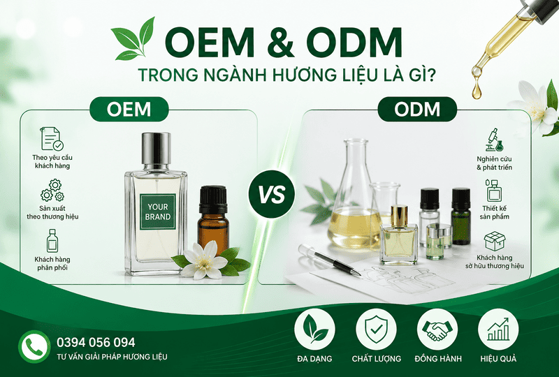 Mô hình OEM và ODM trong ngành hương liệu là gì?