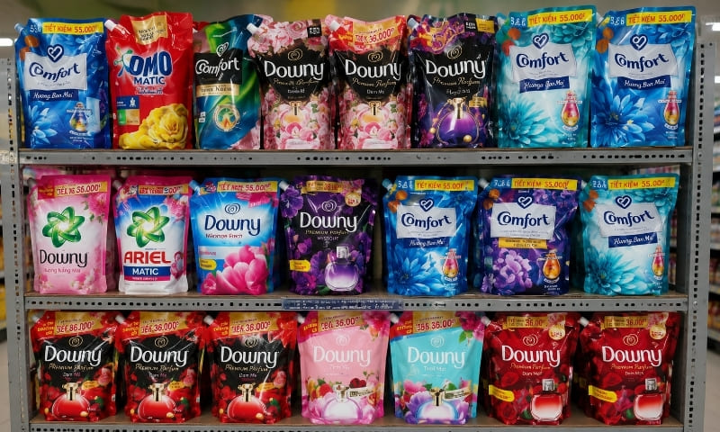 Nhóm hương giặt xả quen thuộc Comfort, Downy, Dnee và Hygiene Nhóm hương giặt xả quen thuộc Comfort, Downy, Dnee và Hygiene