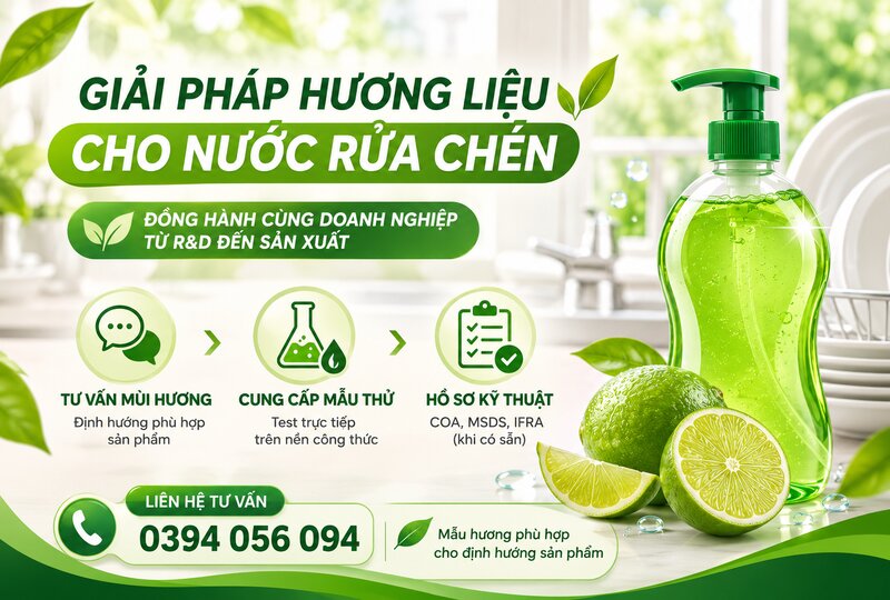 Giải pháp cung cấp hương liệu cho nước rửa chén từ Siêu Thị Hương Liệu Giải pháp cung cấp hương liệu cho nước rửa chén từ Siêu Thị Hương Liệu