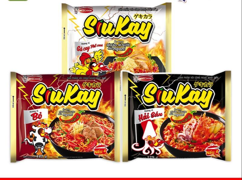 Nhóm hương mặn truyền thống bò-gà-hải sản phổ biến nhất trong ngành snack và mì ăn liền