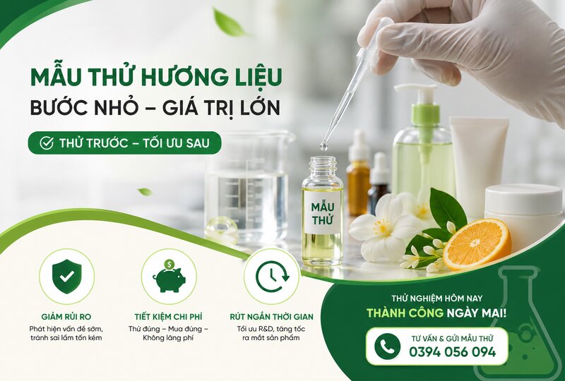 Mẫu thử hương liệu và tầm quan trọng trong phát triển sản phẩm Mẫu thử hương liệu và tầm quan trọng trong phát triển sản phẩm
