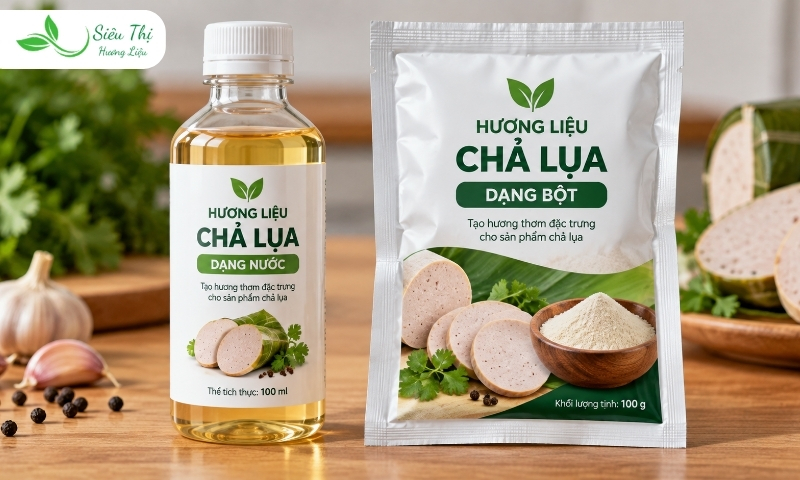 Các loại hương liệu chả lụa tự nhiên dạng nước và dạng bột Hương liệu chả lụa tự nhiên dạng nước và dạng bột
