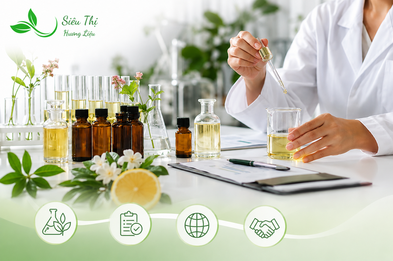 Giải pháp phối hương và cung cấp hương liệu công nghiệp uy tín tại Siêu Thị Hương Liệu Giải pháp phối hương và cung cấp hương liệu công nghiệp