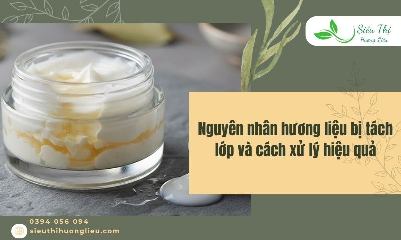 Hỗn hợp hương liệu bị tách lớp trong sản xuất